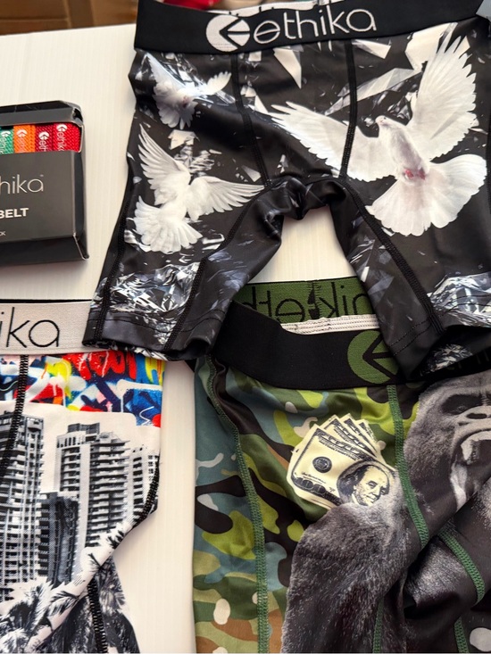 ethika Other - ethika Kids Boxer Briefs Set - Black, White, Green, Multicolor Prints